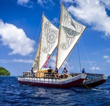 Ancient Sailing Catamaran
